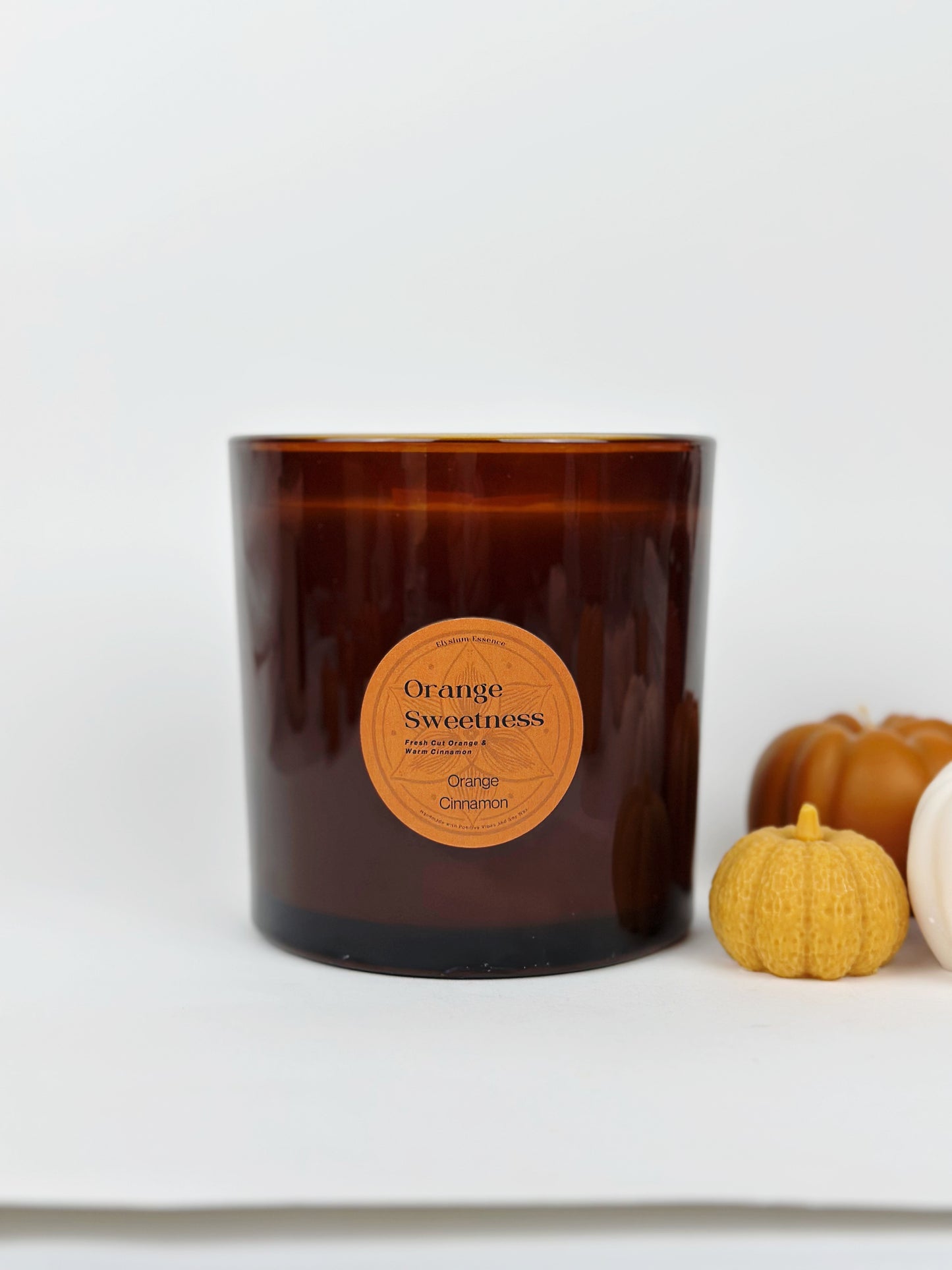 Orange Sweetness 700grams Elysium Essence Candle Amber Jar