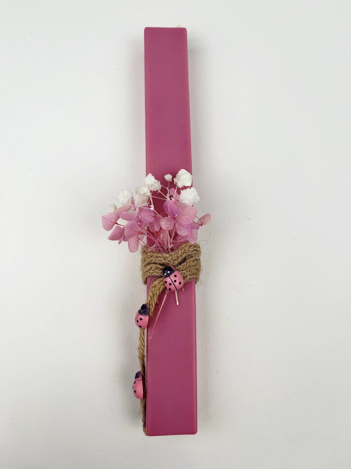 Fuchsia Easter Candle