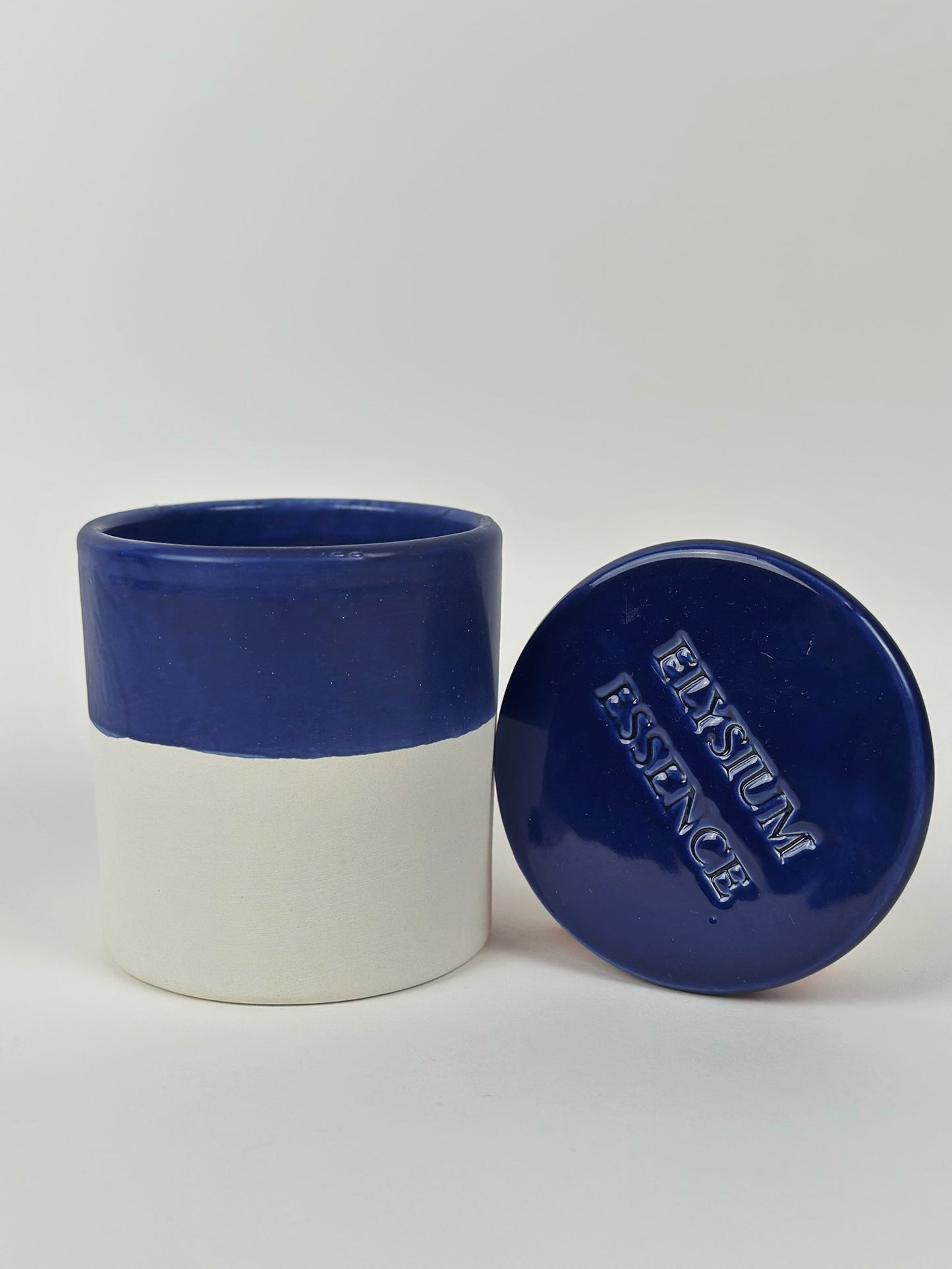"Island Vibes" Ceramic Candle 250g - Blue & White Decorative Scented Candle