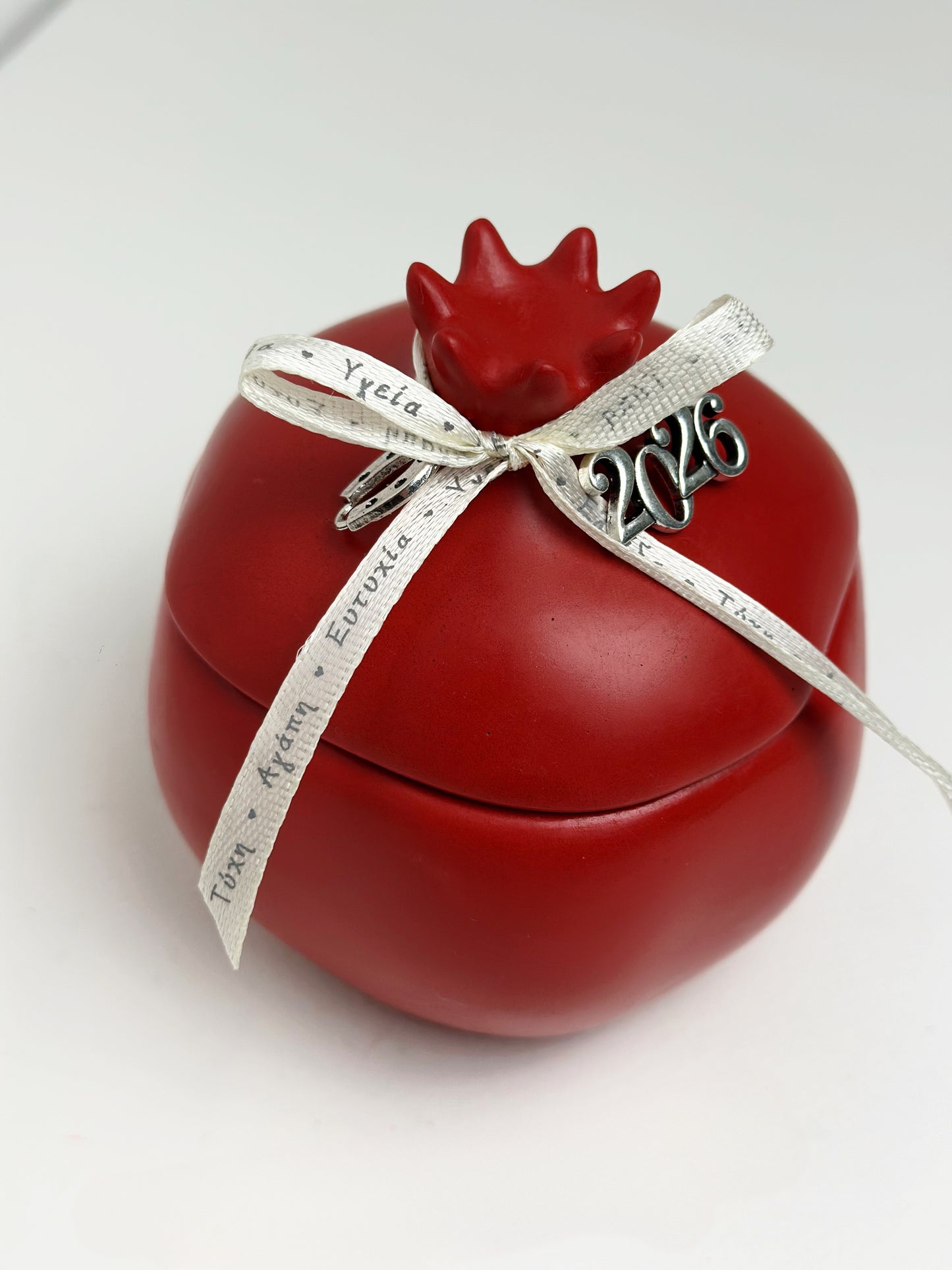Red Pomegranate Lucky Charm Scented Candle