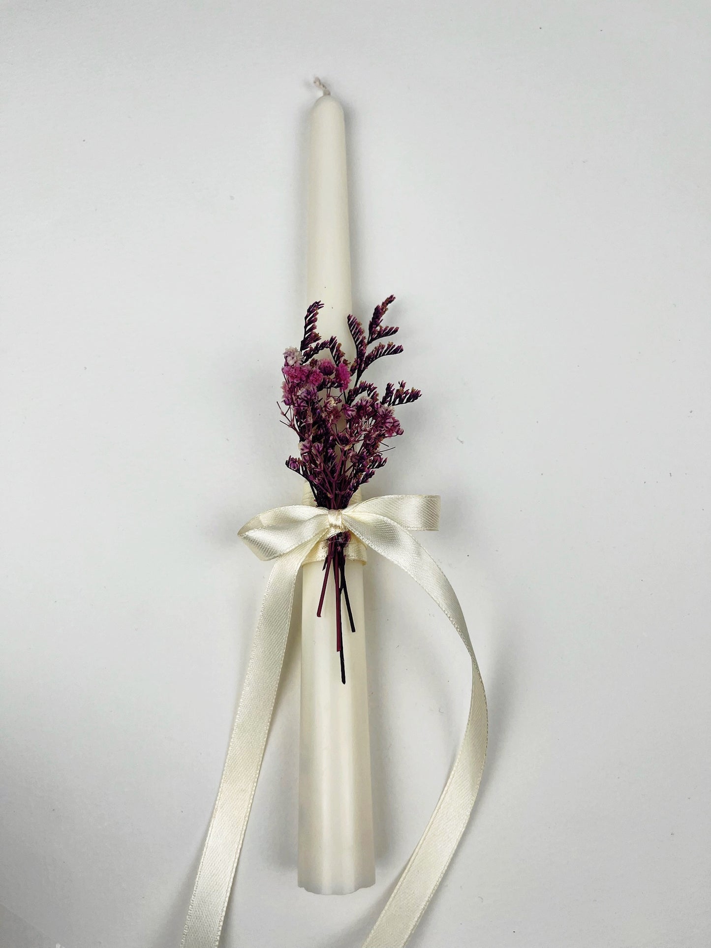 White Minimal Easter Candle