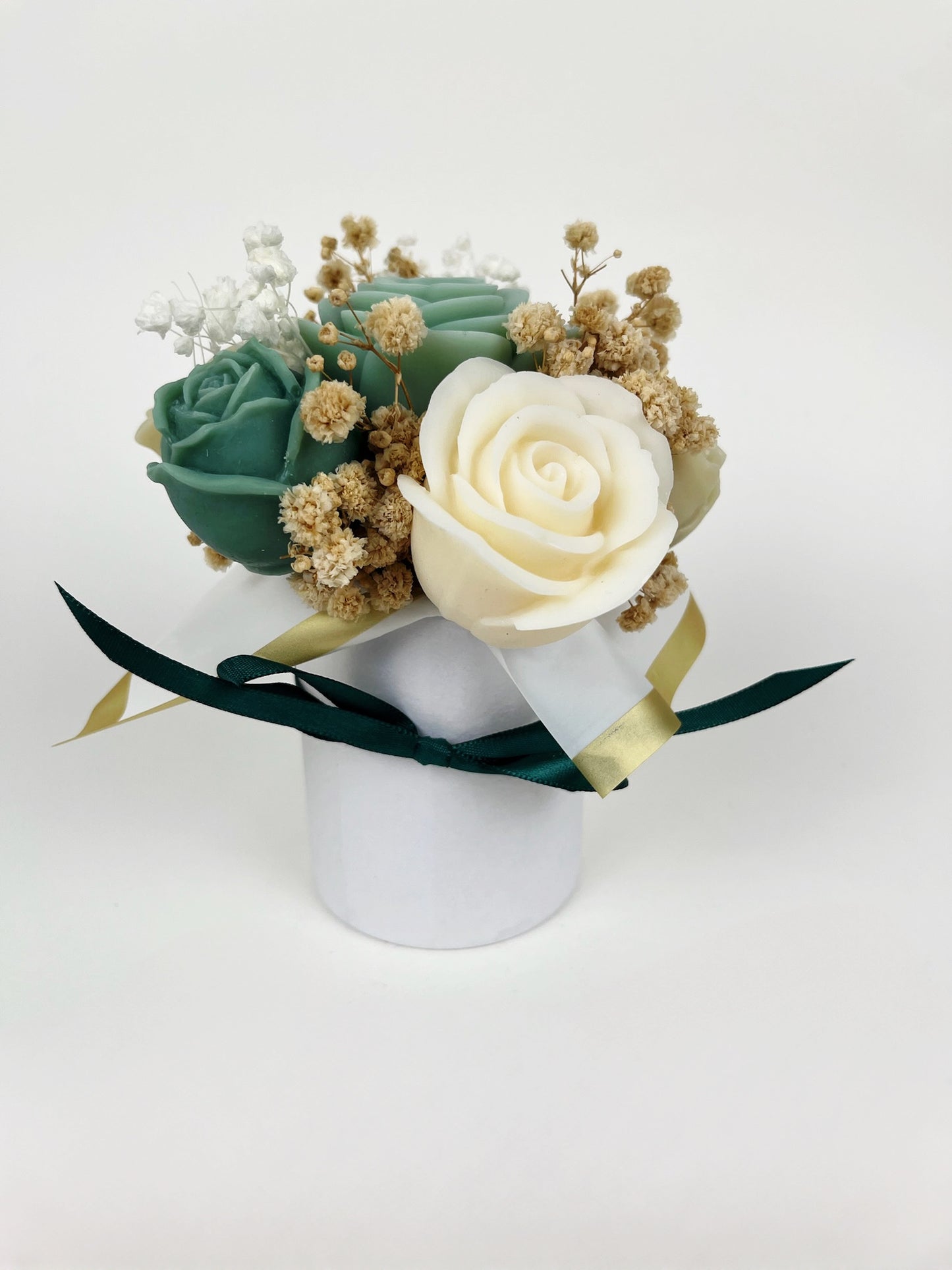 Mini Green & White Bouquet