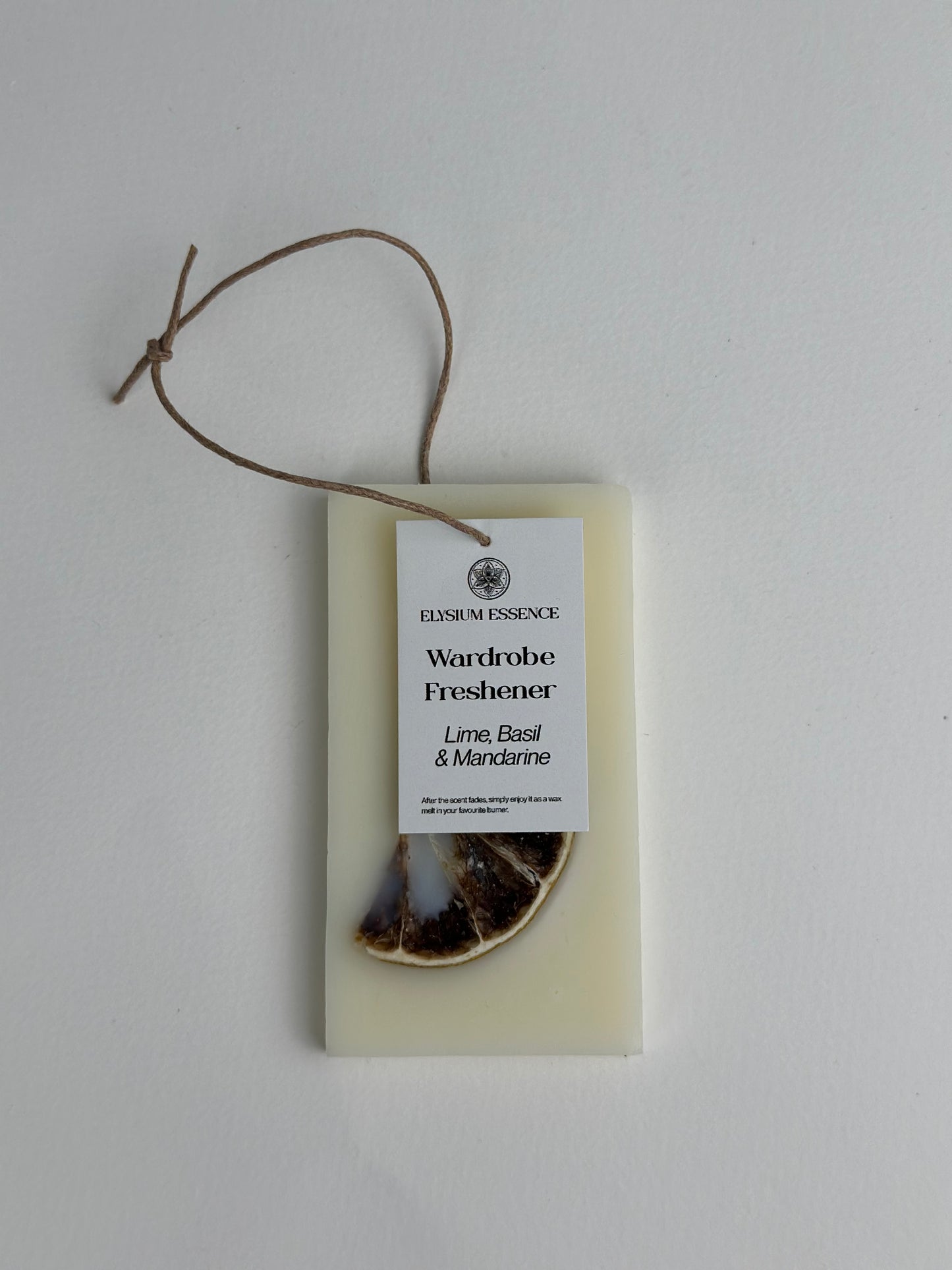 Lime, Basil & Mandarine Wardrobe Freshener Decorated with Dried Lime