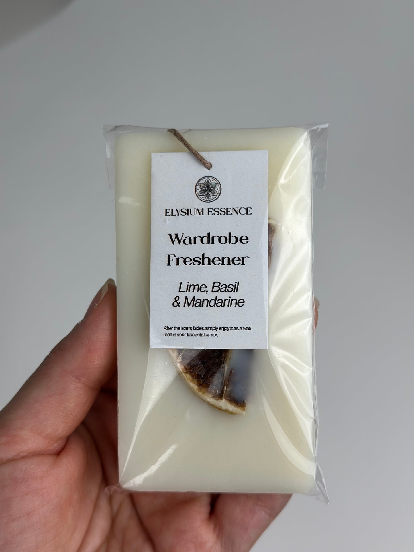 Lime, Basil & Mandarine Wardrobe Freshener Decorated with Dried Lime