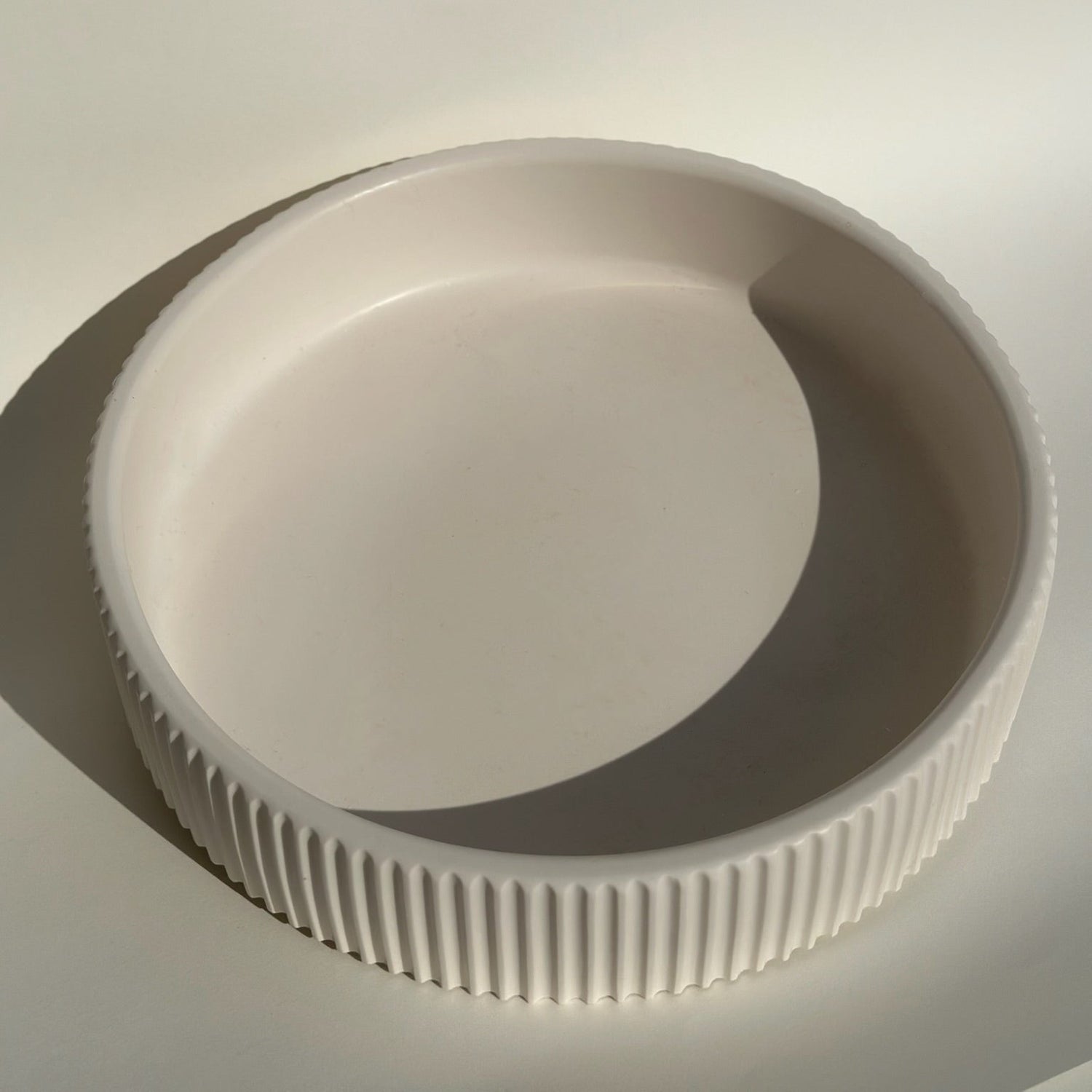 White Jesmonite tray