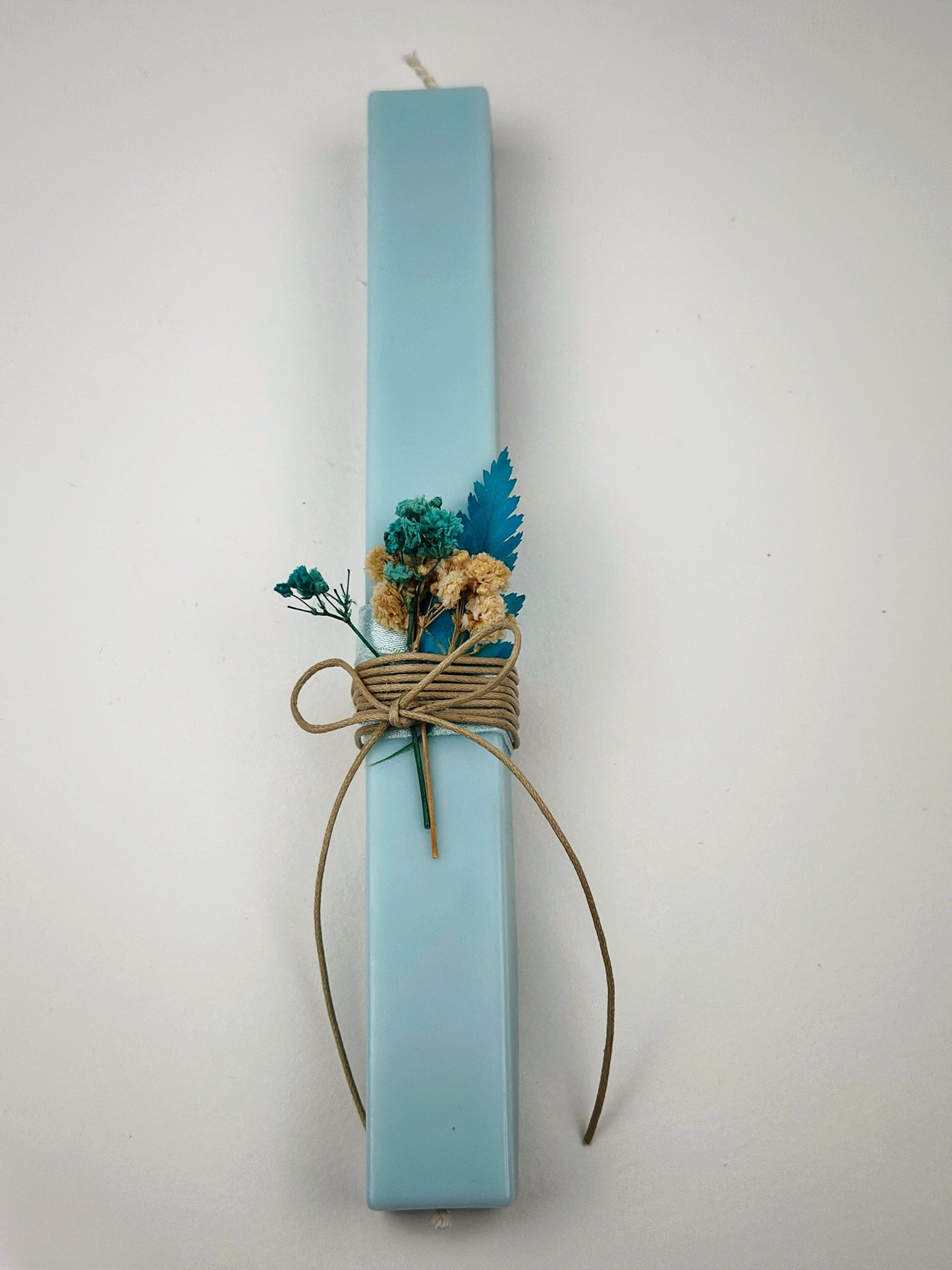 Blue Square Easter Candle