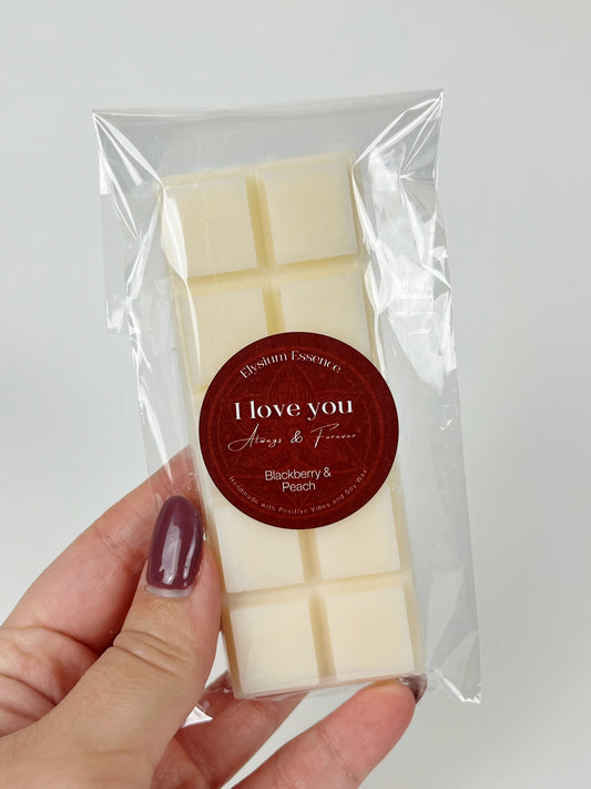 Blackberry & Peach Wax Melt Bar - Valentine’s Edition