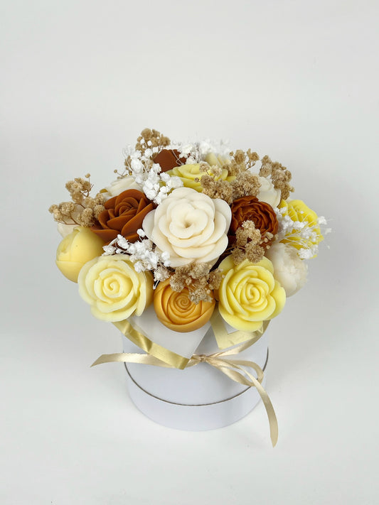 Yellow, Orange & Brown Candle Bouquet