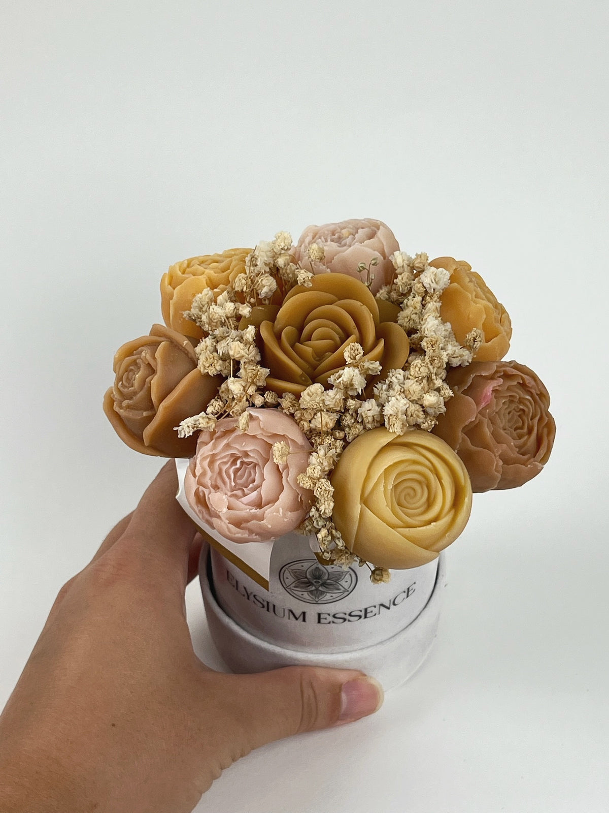 Golden Autumn Candle Bouquet