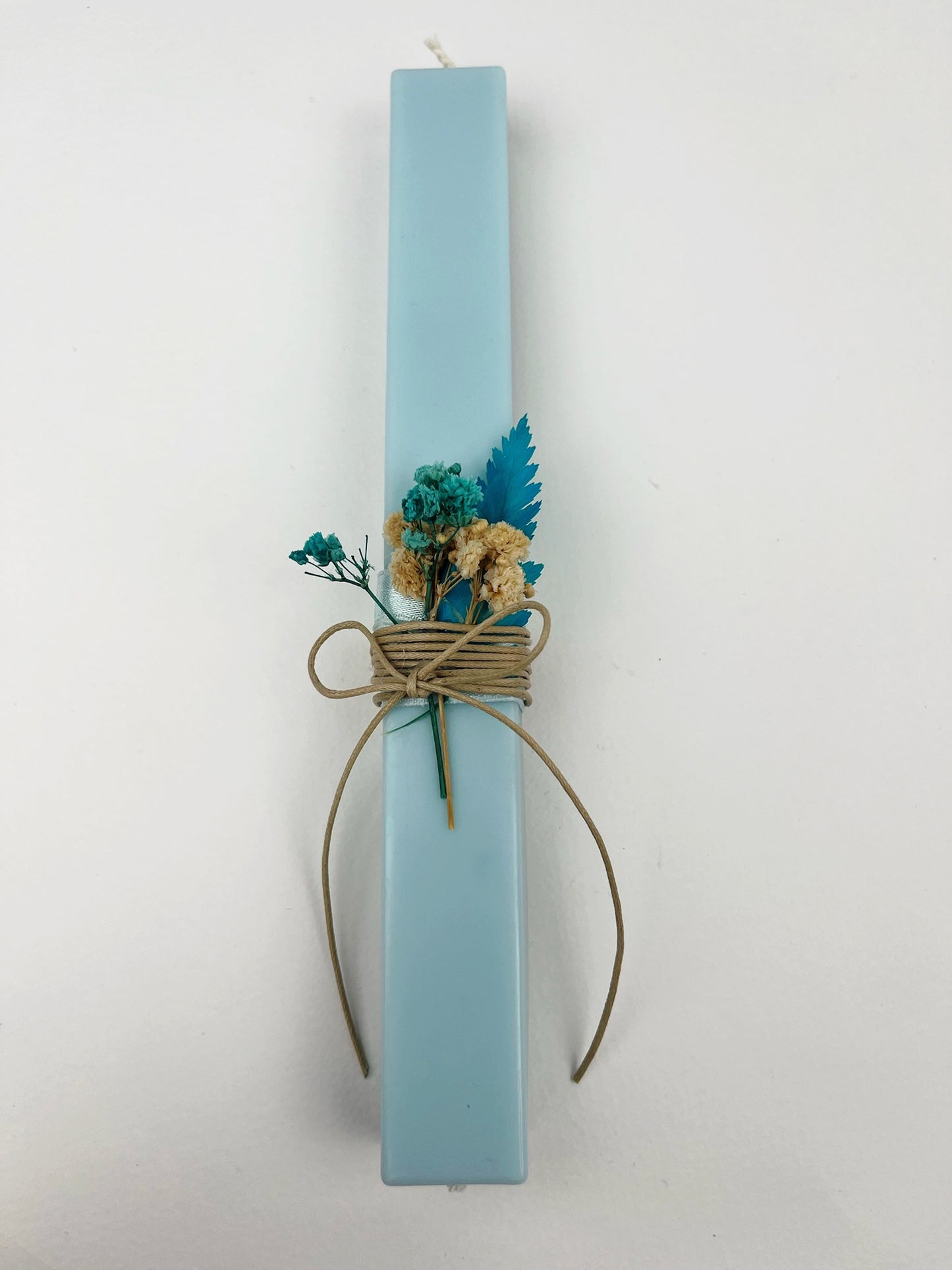 Blue Square Easter Candle