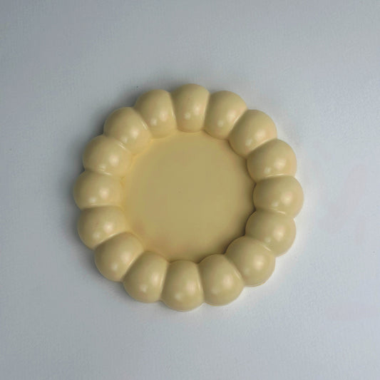 Handmade Yellow Jesmonite Decorative Tray