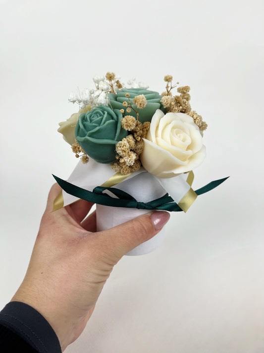 Mini Green & White Bouquet