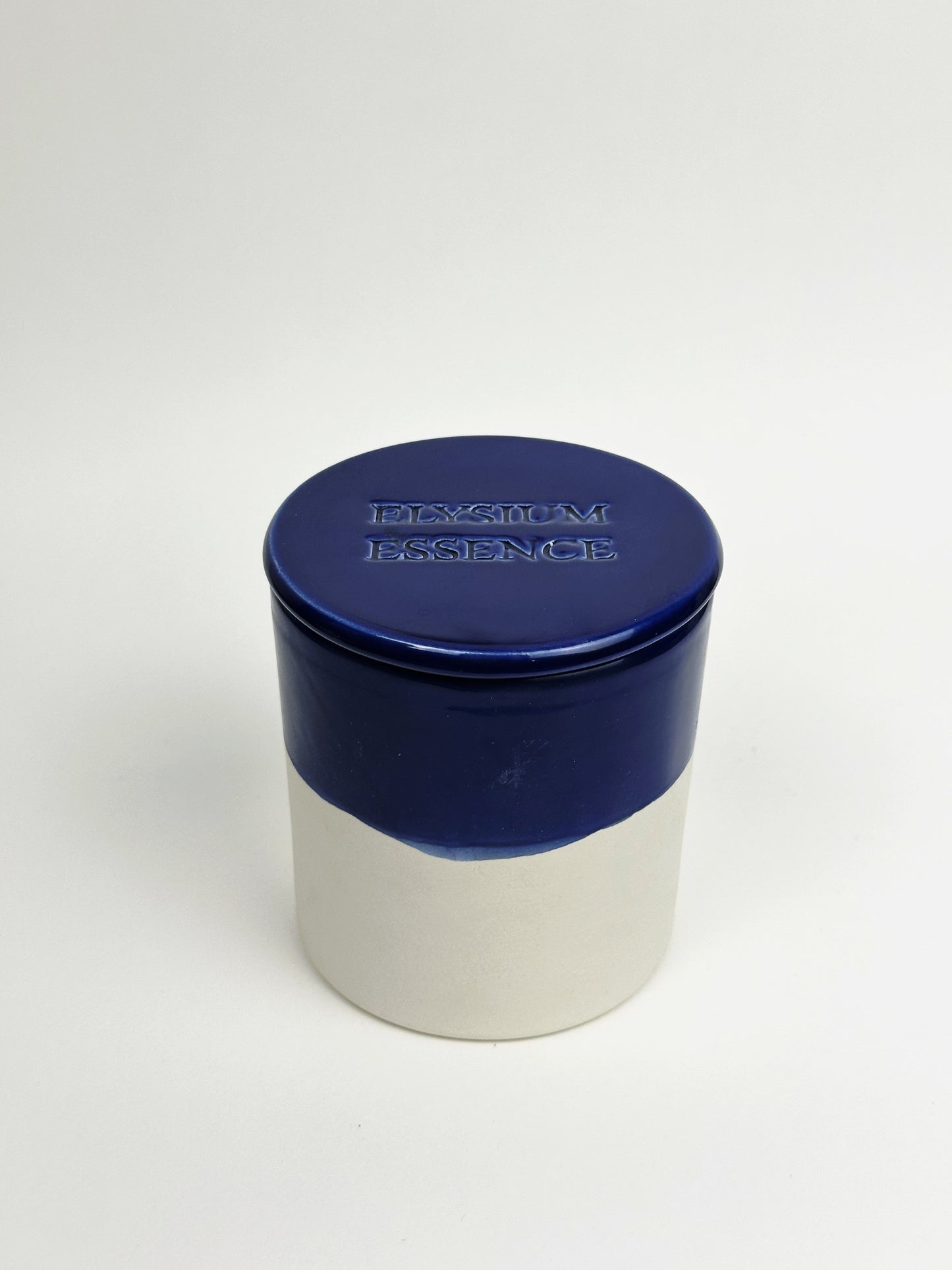 "Aegean Vibes" Ceramic Candle 250g - Blue & White Decorative Scented Candle