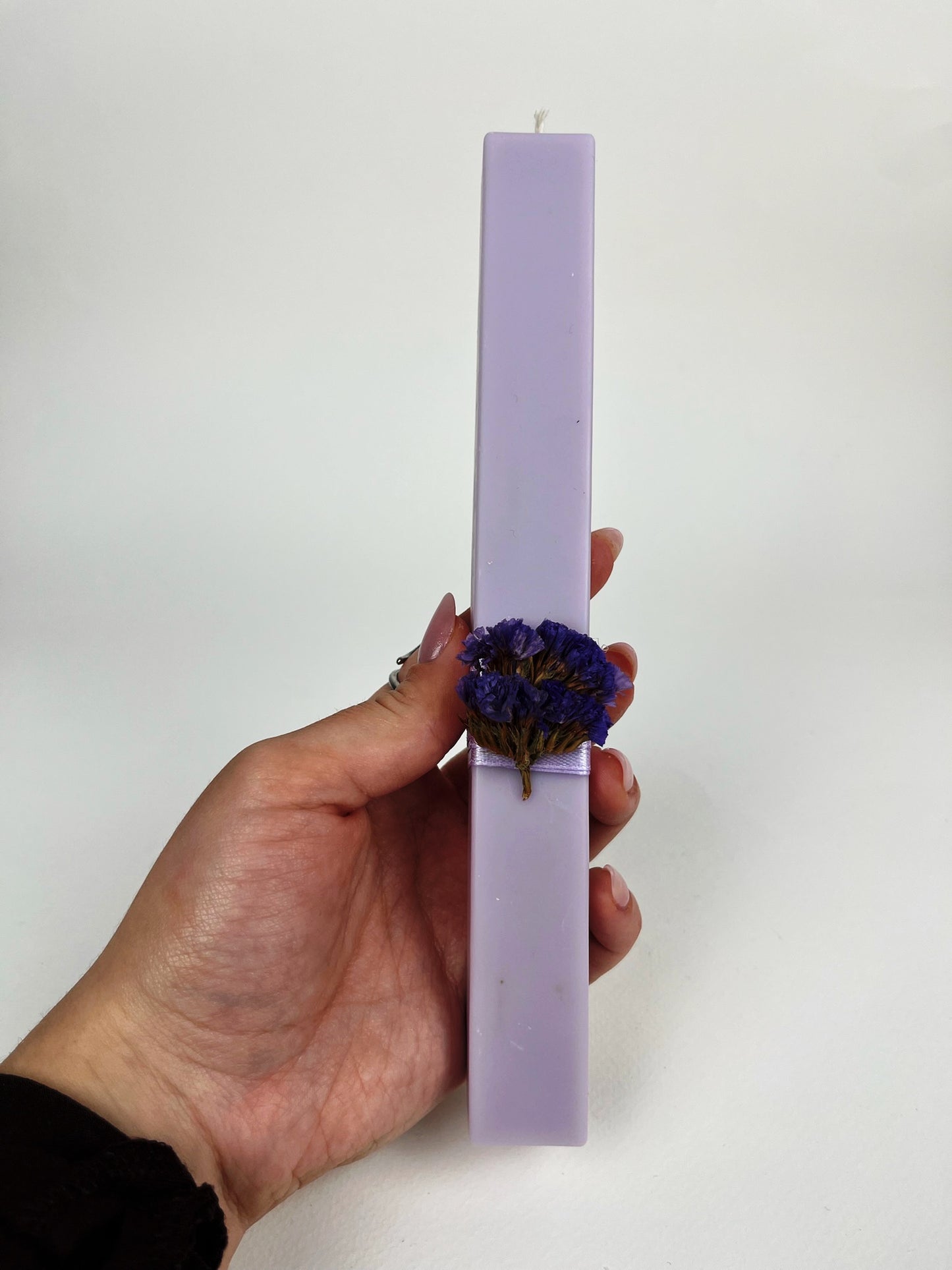 Purple Square Easter Candle