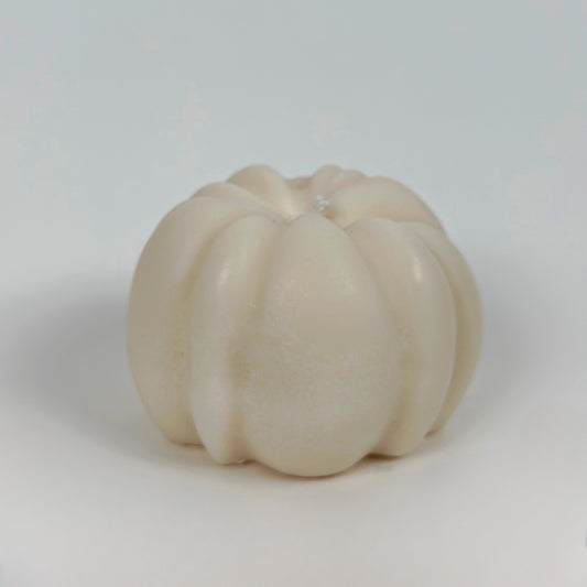 White Decorative Pumpkin-Shaped Candle