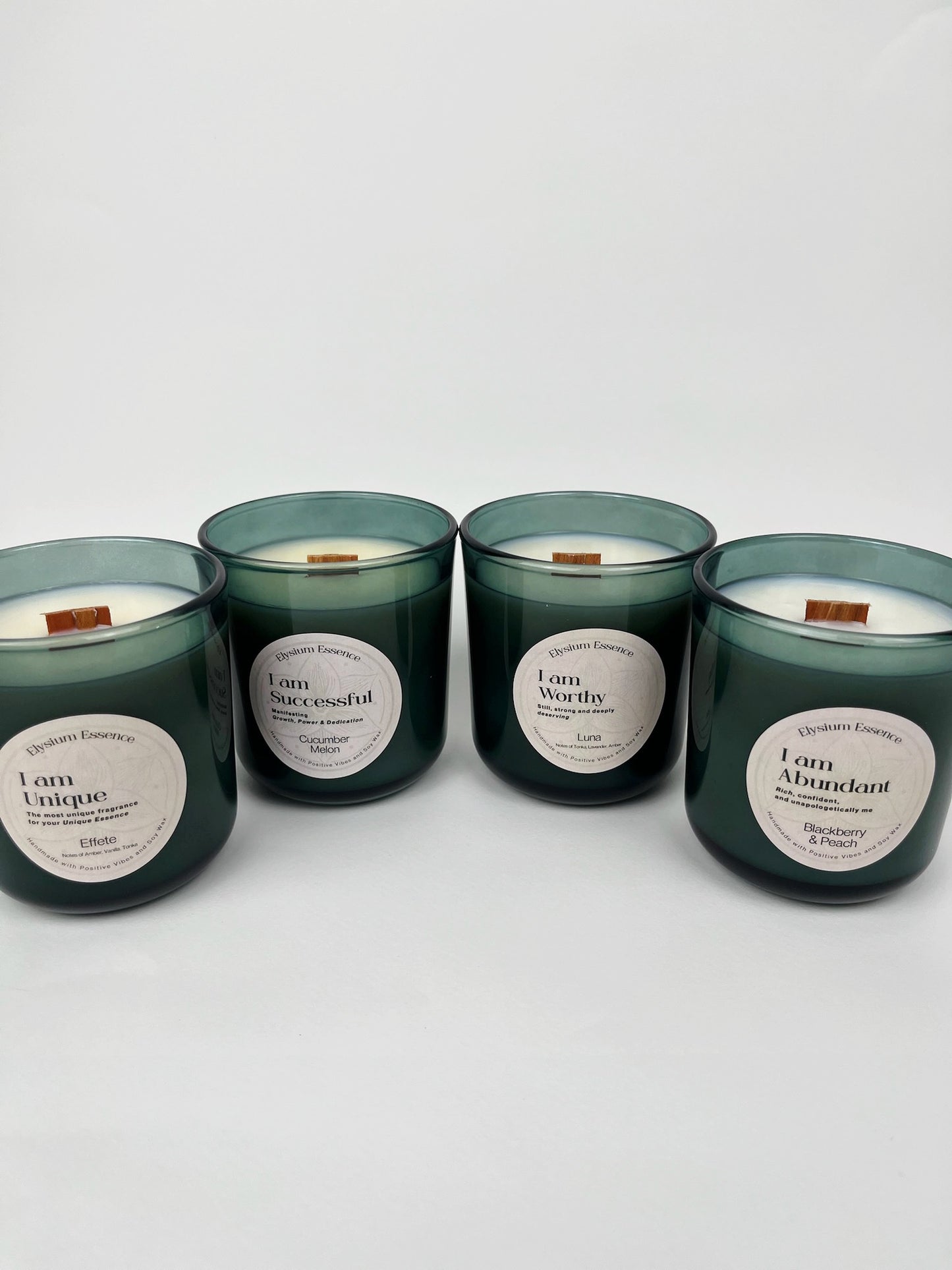 “I Am Successful” Affirmation Scented Soy Candle – Cucumber Melon Scent, 200g