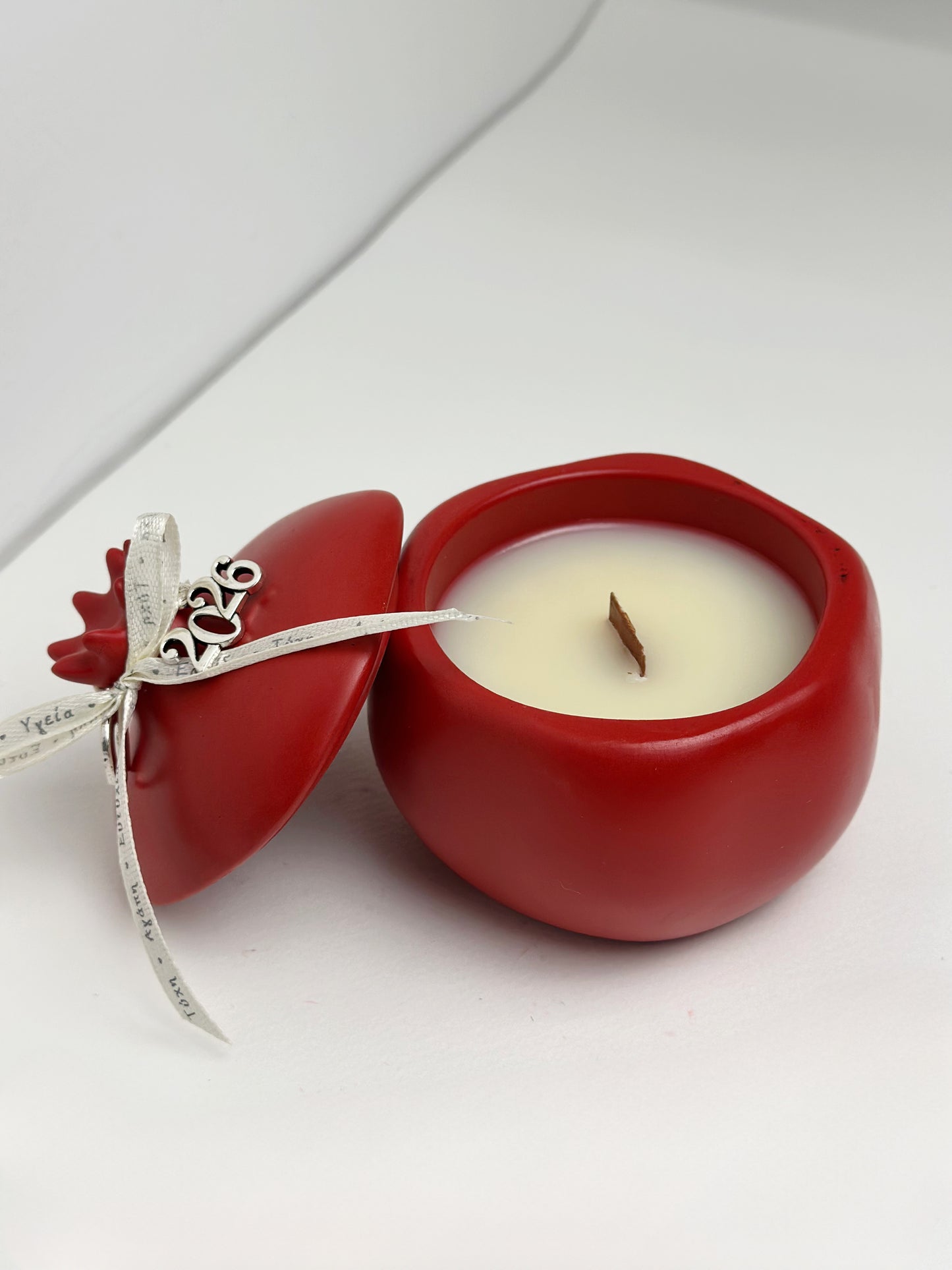 Red Pomegranate Lucky Charm Scented Candle