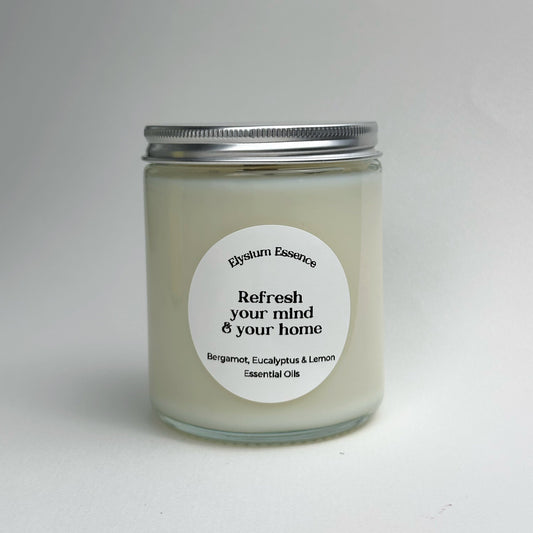 Refresh & Focus Essential Oil - 200g Candle