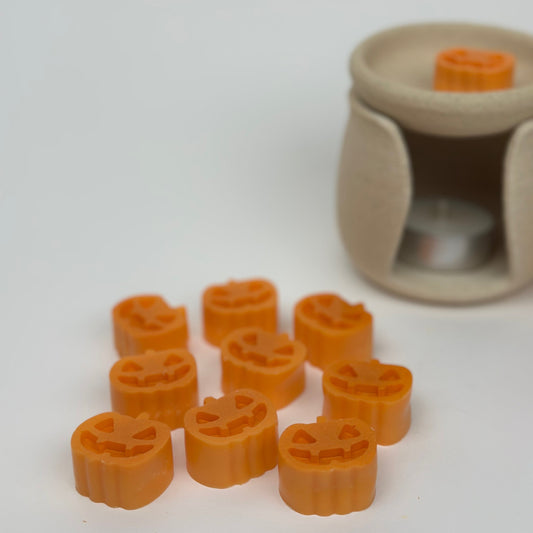 Halloween Shimmery Orange Pumpkin Wax Melts (10 pcs)