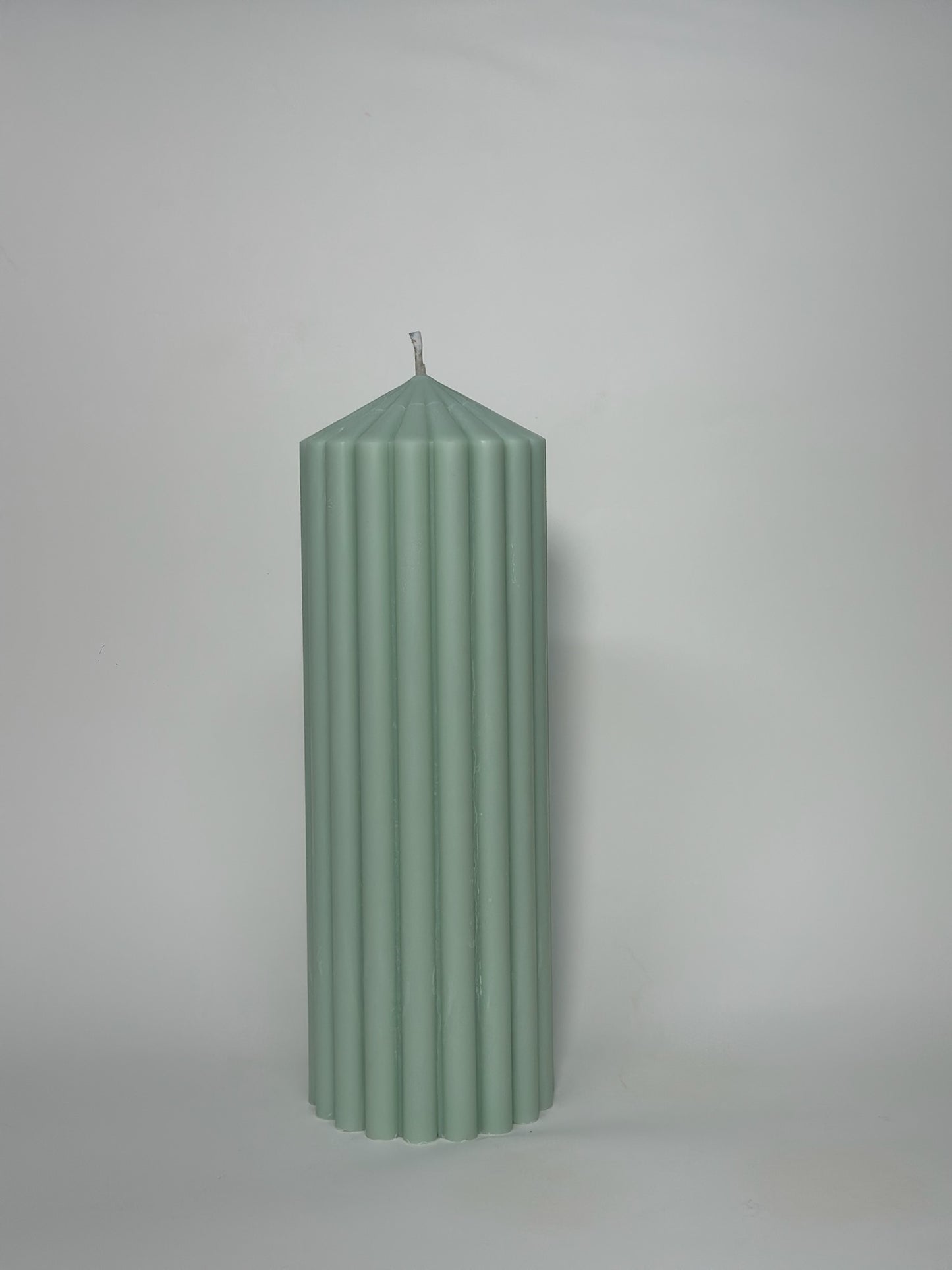 Large Ribbed Pillar Candle | The Minimal Collection
