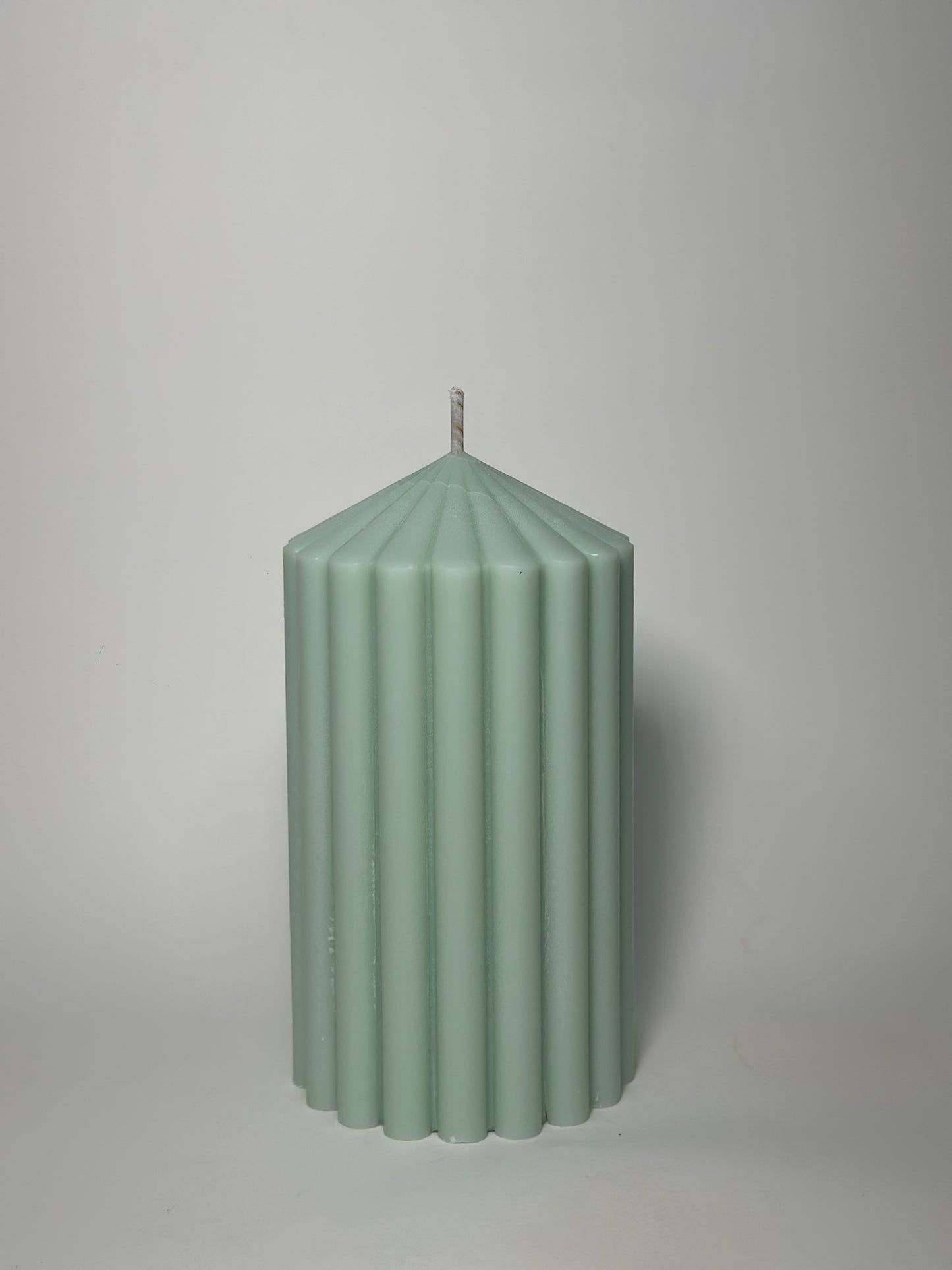 Small Ribbed Pillar Candle | The Minimalist Collection