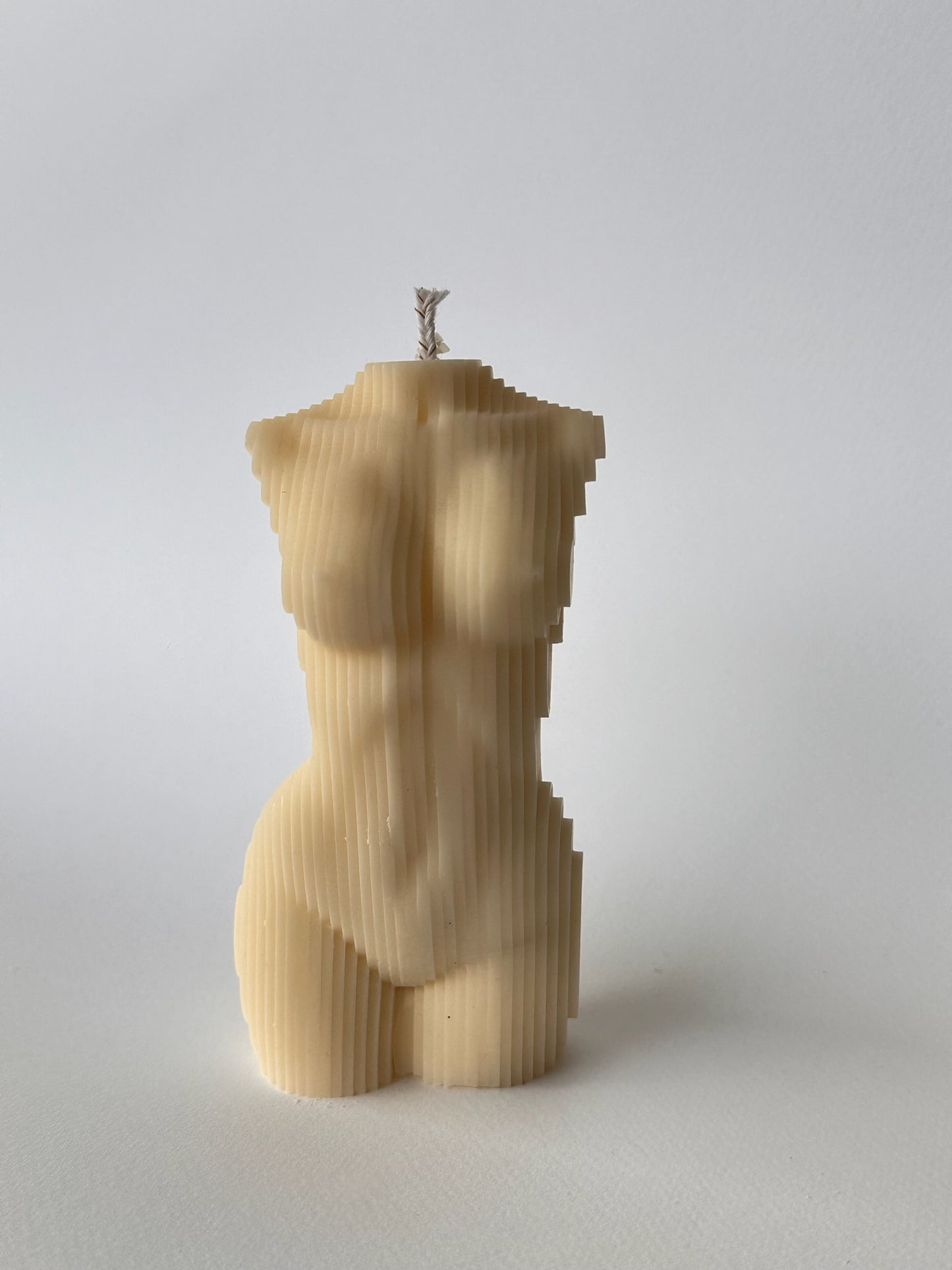 Ribbed Woman's Body Candle