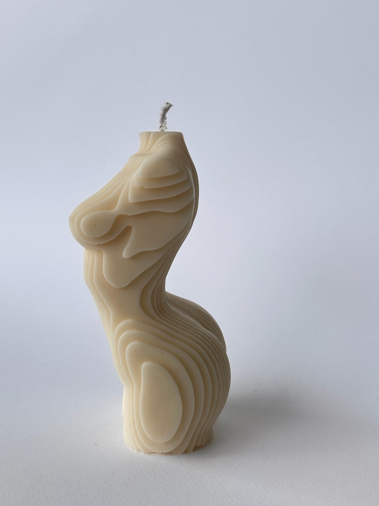 Ribbed Woman's Body Candle