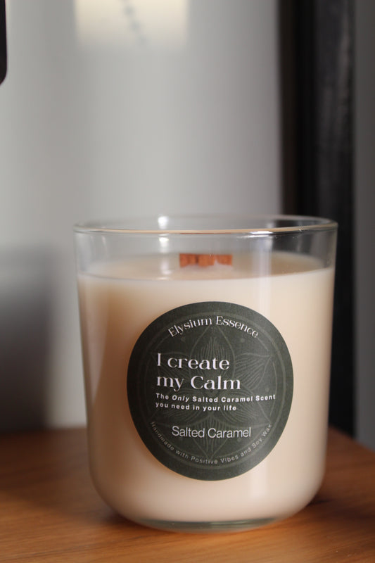 'I Create my Calm' - Salted Caramel Soy Candle 200g