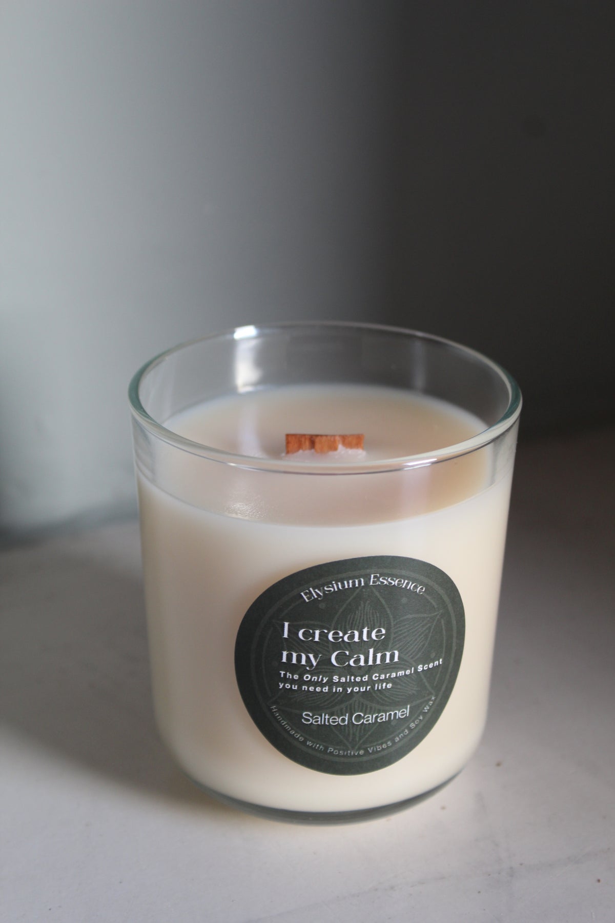 'I Create my Calm' - Salted Caramel Soy Candle 200g