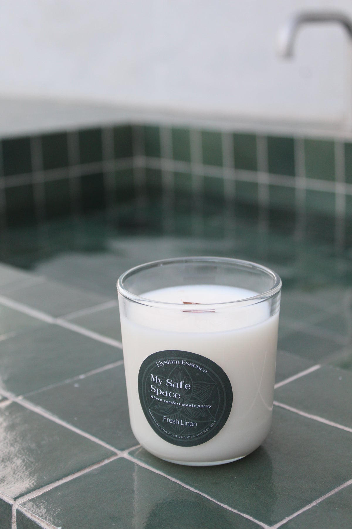'My Safe Space' Soy - Fresh Linen Soy Candle 200g