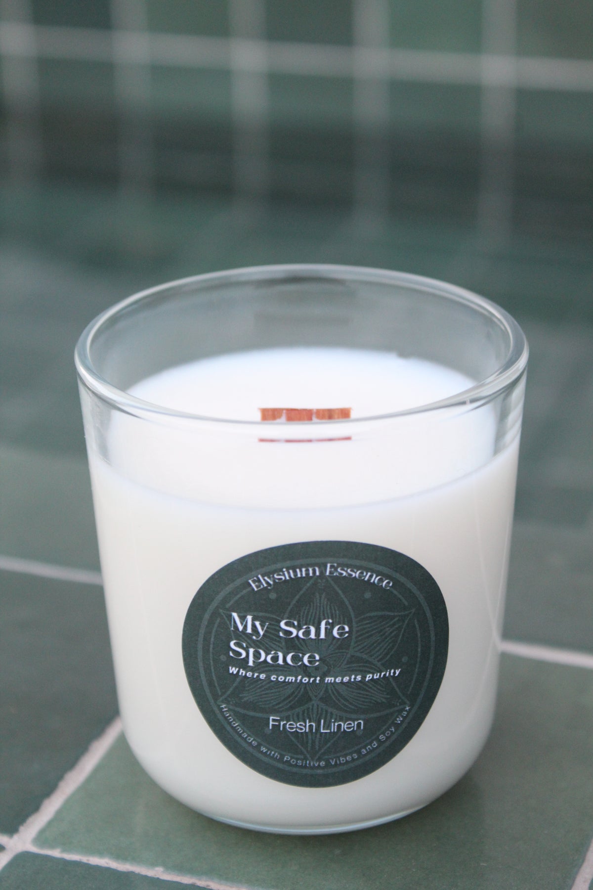 'My Safe Space' Soy - Fresh Linen Soy Candle 200g