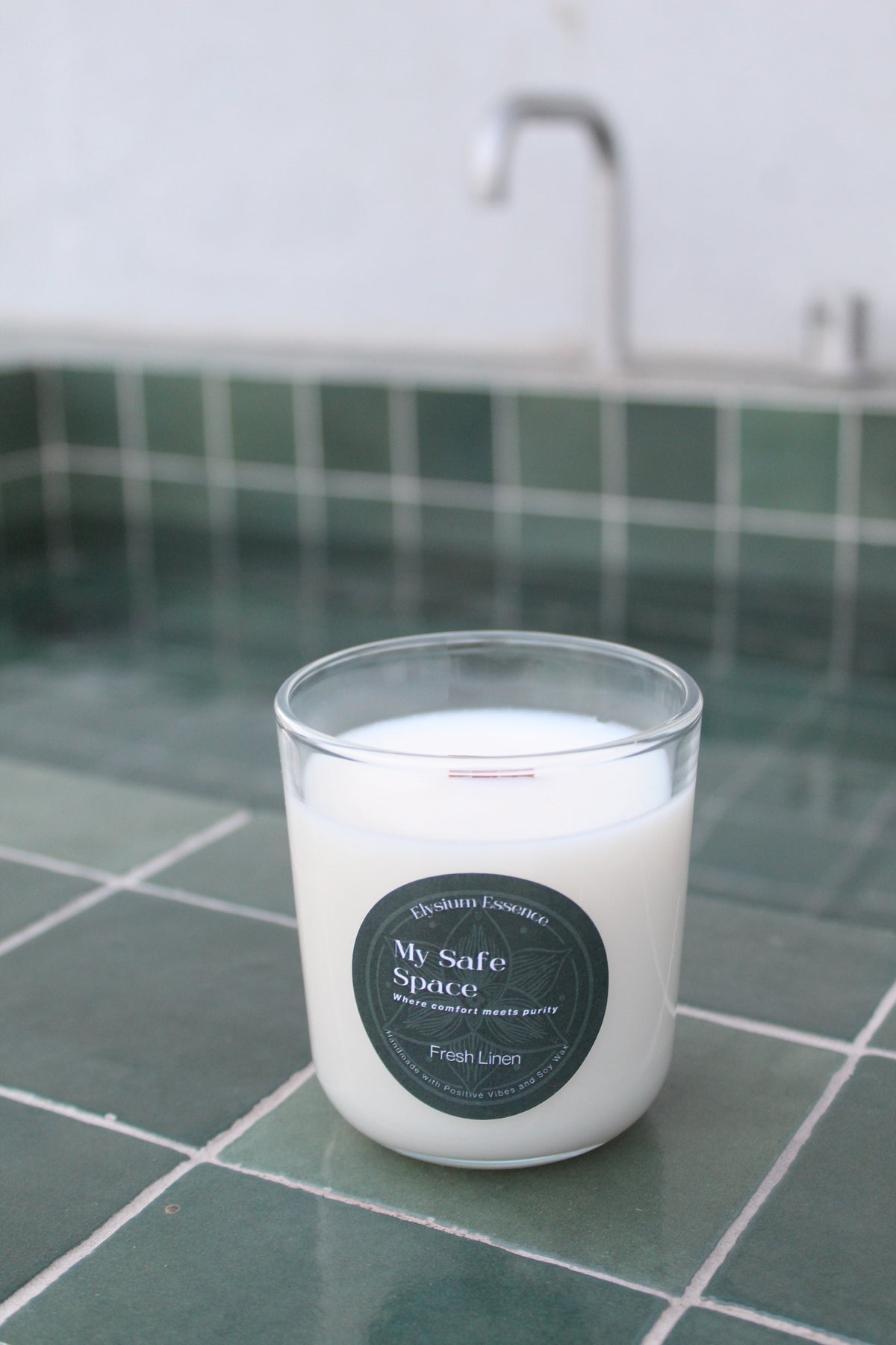 'My Safe Space' Soy - Fresh Linen Soy Candle 200g