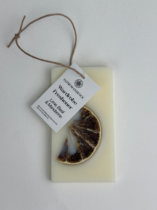 Lime, Basil & Mandarine Wardrobe Freshener Decorated with Dried Lime