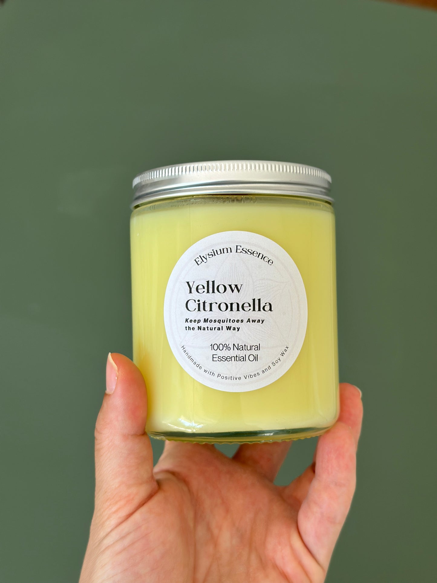 Essential Oil Citronella Candle for Mosquito Repellent